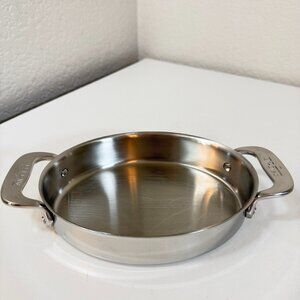✨ All-Clad 7 in Mini Oval Baker Polished Stainless Steel Oven Roasting GUC ✨